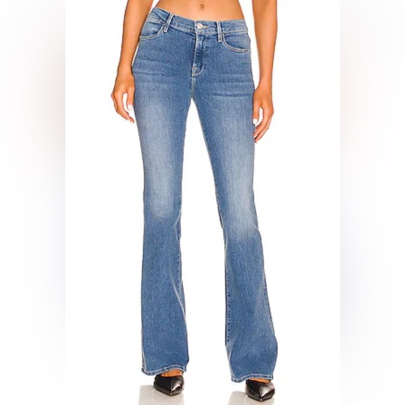 Frame Le High Flare Jeans Ashton Size 32 Blue LHF230 Stretch Denim - Picture 16 of 16